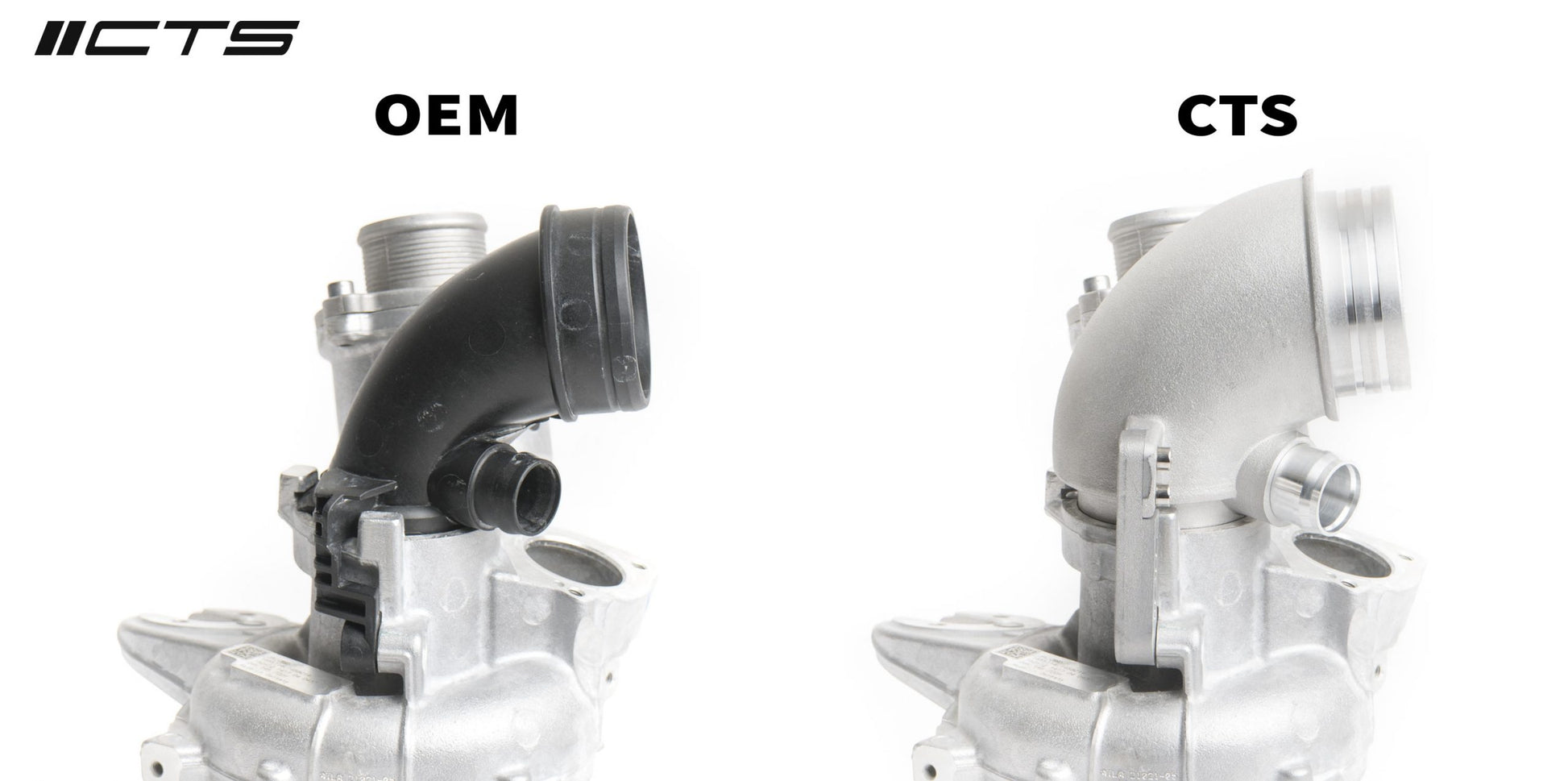 CTS Turbo High-Flow Turbo Inlet Pipe - 2015+ Volkswagen/Audi 1.8T/2.0T MQB Gen3 - STREETUNED