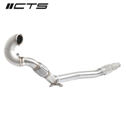 CTS Turbo High Flow Catted Downpipe - 2015-2020 Volkswagen MK7/MK7.5 Golf AWD/Golf R and Audi/A3/S3/TT/TT-S Quattro - STREETUNED