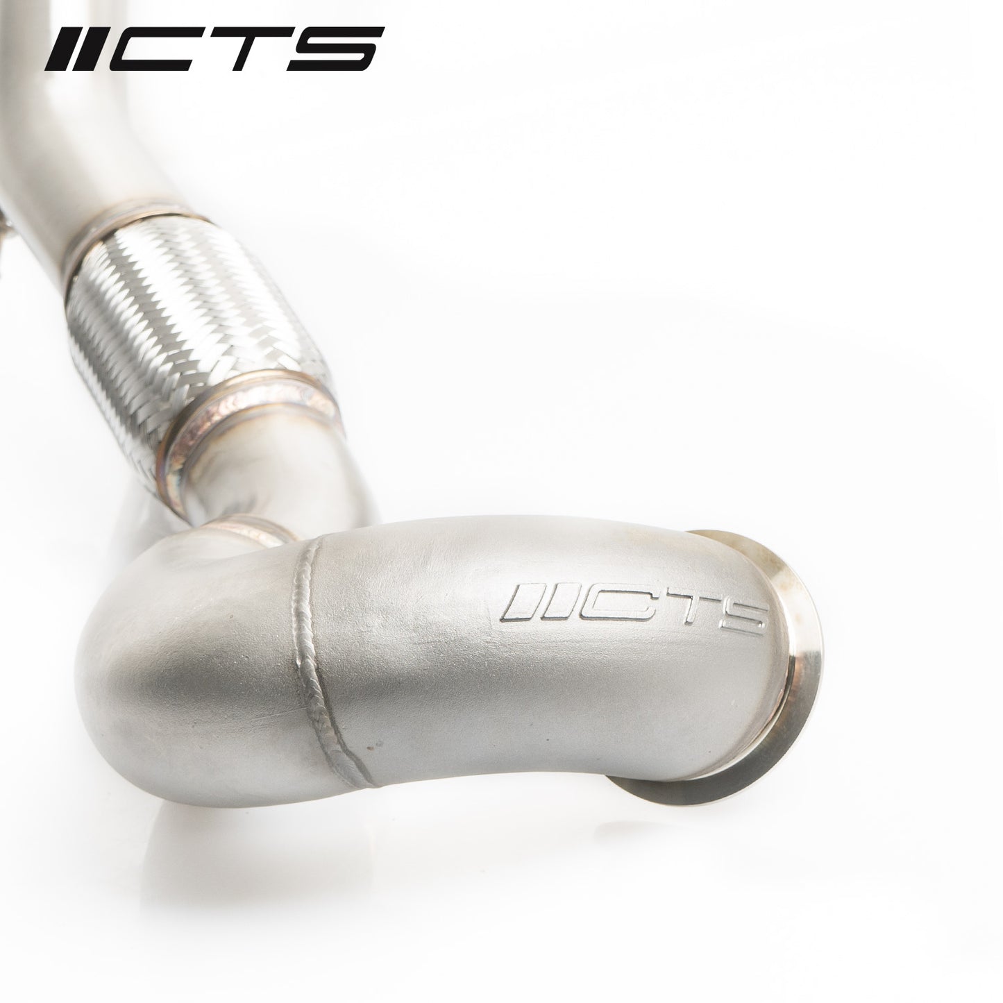 CTS Turbo High Flow Catted Downpipe - 2015-2020 Volkswagen MK7/MK7.5 Golf AWD/Golf R and Audi/A3/S3/TT/TT-S Quattro - STREETUNED