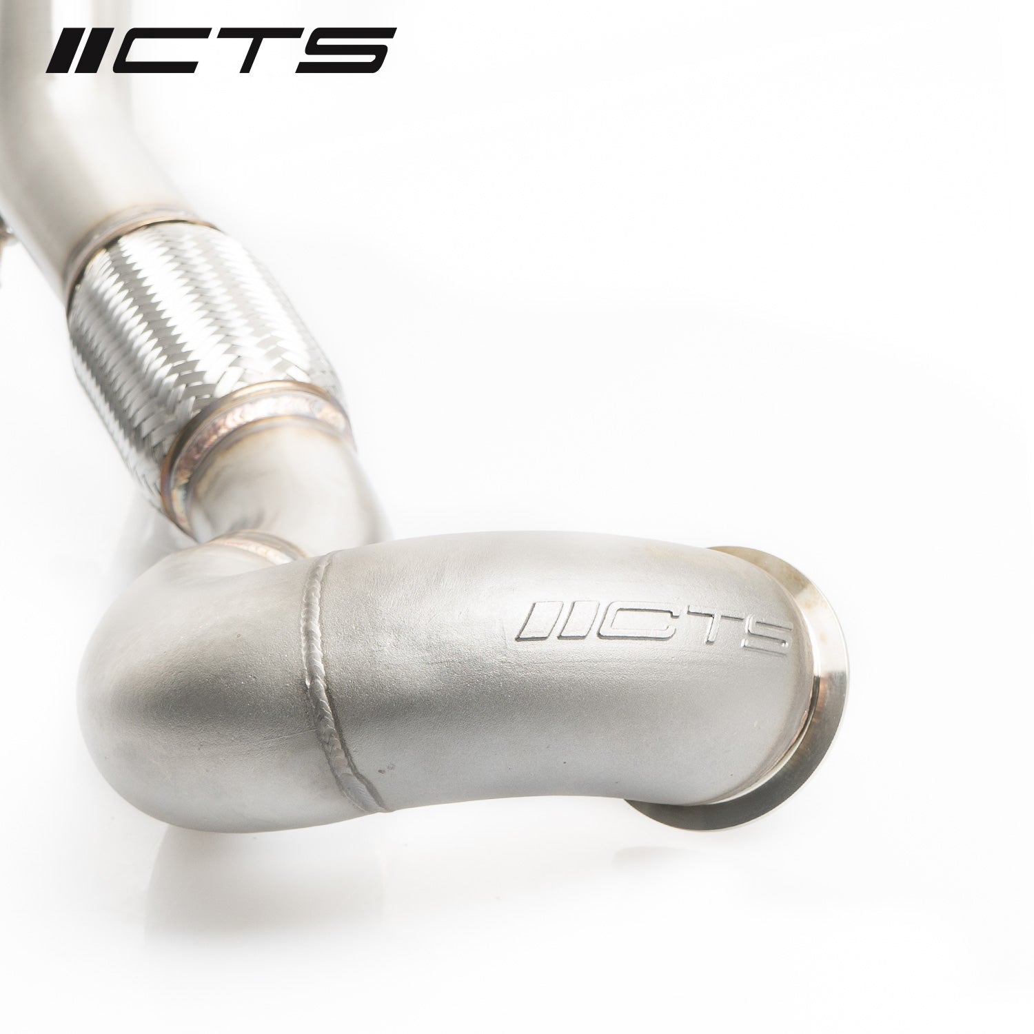 CTS Turbo High Flow Catted Downpipe - 2015-2020 Volkswagen MK7/MK7.5 Golf AWD/Golf R and Audi/A3/S3/TT/TT-S Quattro - STREETUNED
