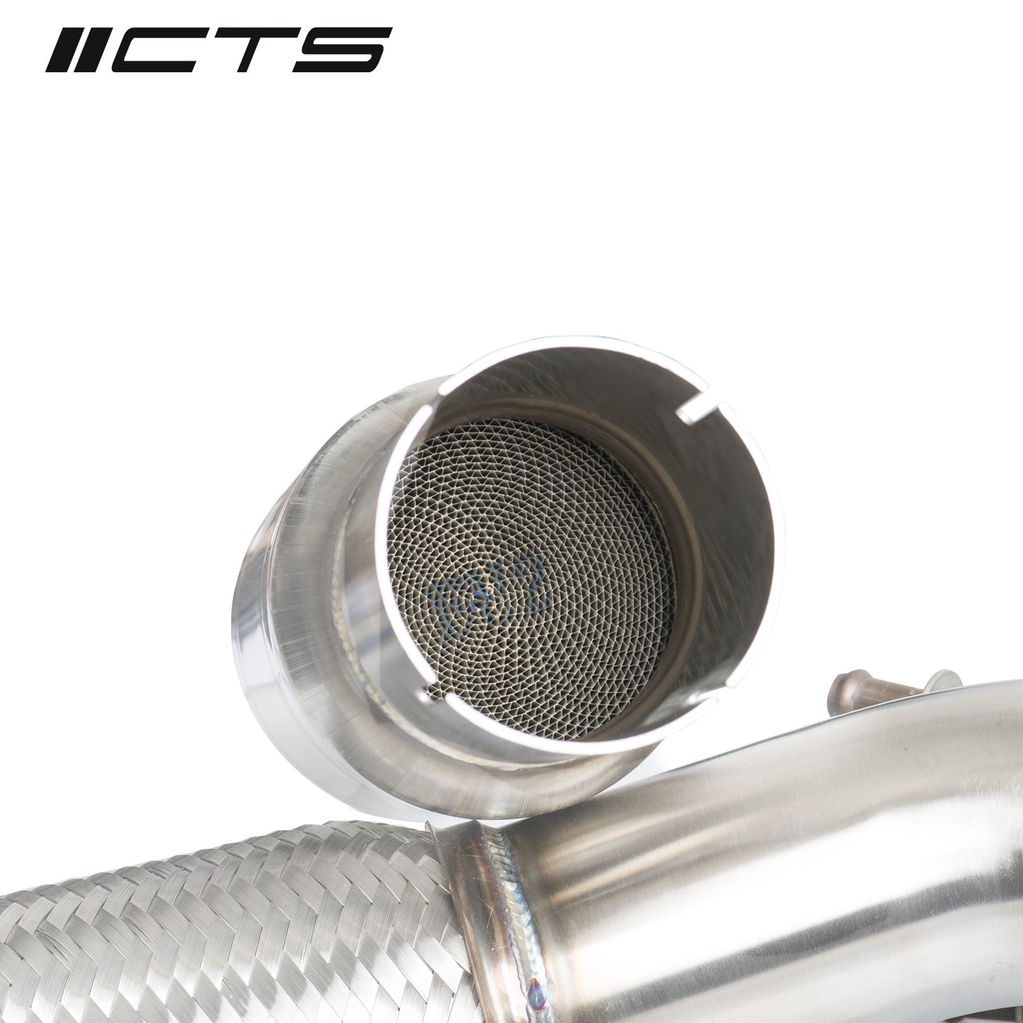 CTS Turbo High Flow Catted Downpipe - 2015-2020 Volkswagen MK7/MK7.5 Golf AWD/Golf R and Audi/A3/S3/TT/TT-S Quattro - STREETUNED