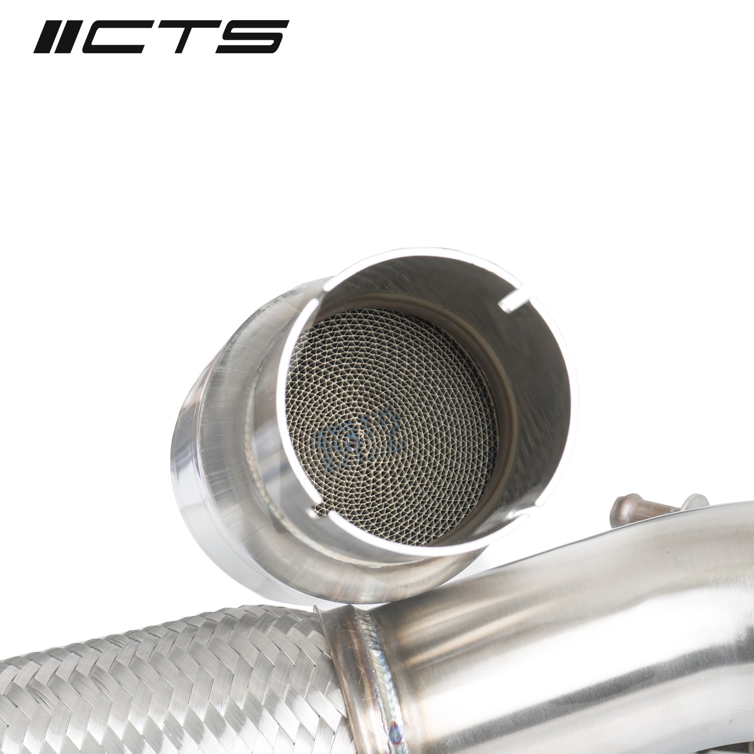 CTS Turbo High Flow Catted Downpipe - 2015-2020 Volkswagen MK7/MK7.5 Golf AWD/Golf R and Audi/A3/S3/TT/TT-S Quattro - STREETUNED