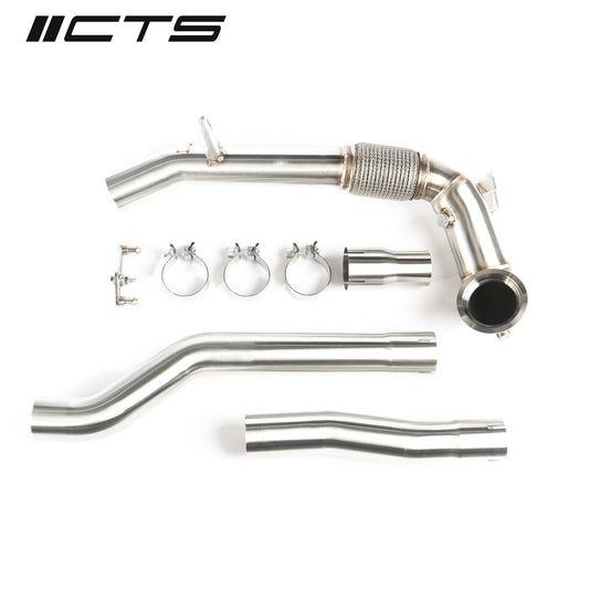 CTS Turbo EVO4 Race Downpipe - 2022+ Volkswagen MK8 Golf R/Audi 8Y S3 - STREETUNED