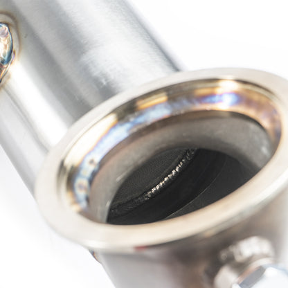 CTS Turbo EVO4 AWD High-Flow Catted Downpipe - 2022+ Volkswagen MK8 Golf R/Audi 8Y S3 - STREETUNED