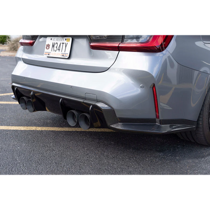 Dinan Carbon Fiber Rear Diffuser Surround - 2021-2024 BMW G80 M3/G82 M4 - STREETUNED