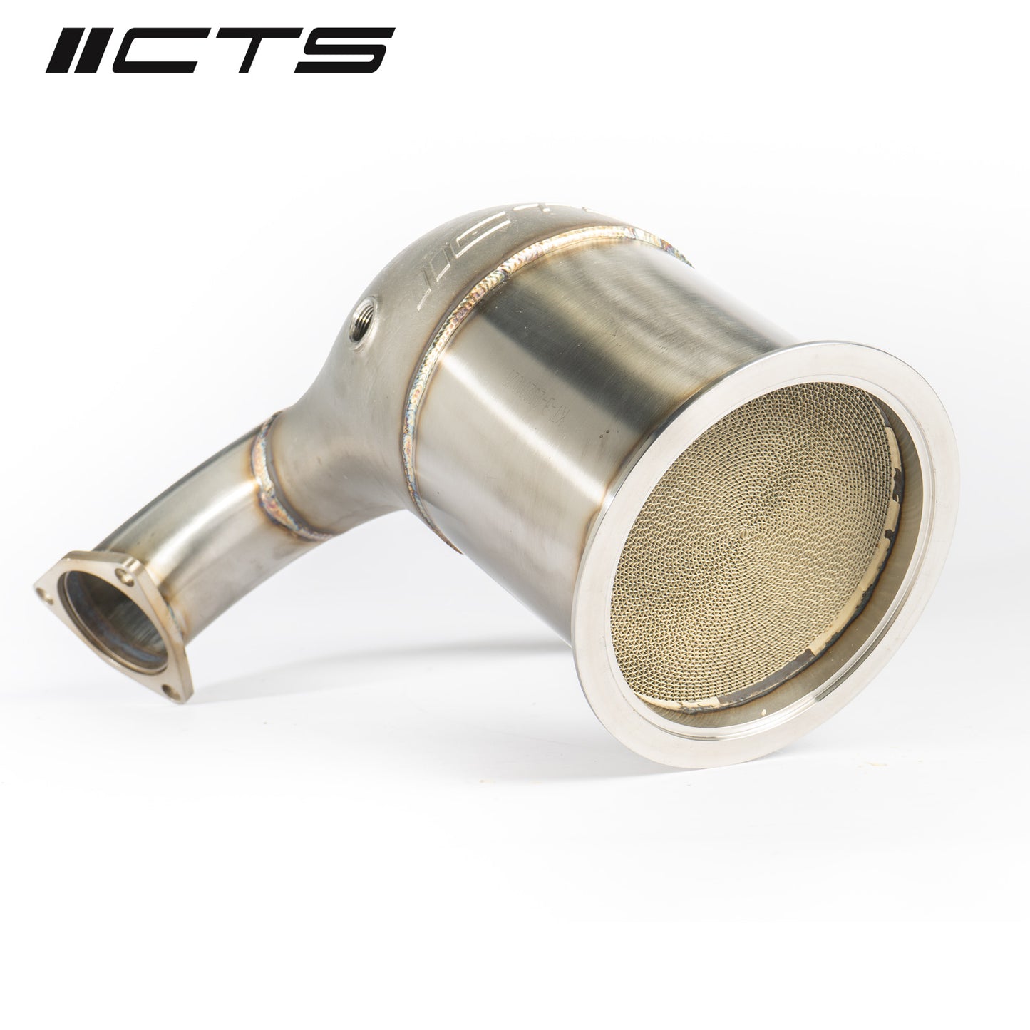 CTS Turbo High-Flow Cat Downpipe - 2018+ B9 Audi S4/S5 V6T 3.0T (EA839) - STREETUNED