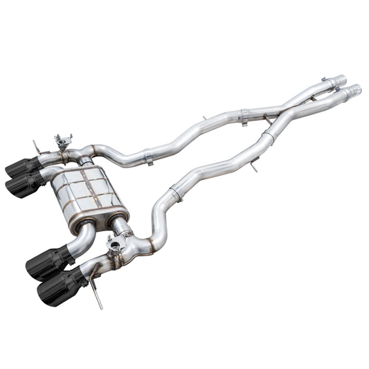AWE Tuning SwitchPath Catback Exhaust with Diamond Black Tips - 2021-2024 BMW G80 M3/G82 M4 - STREETUNED