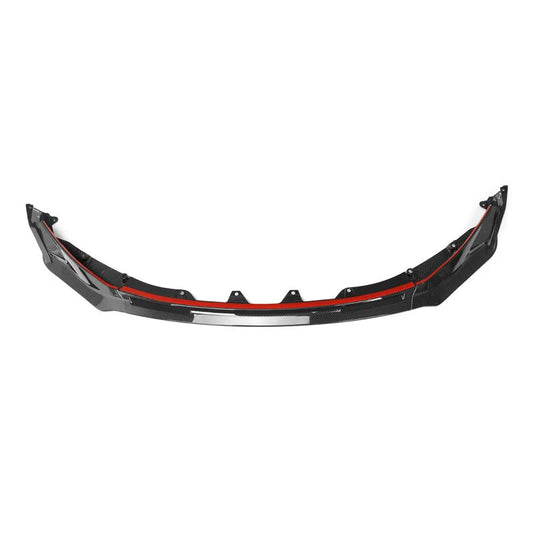 V Style Carbon Fiber Front Lip - 2021+ BMW G80 M3/G82 M4 - STREETUNED