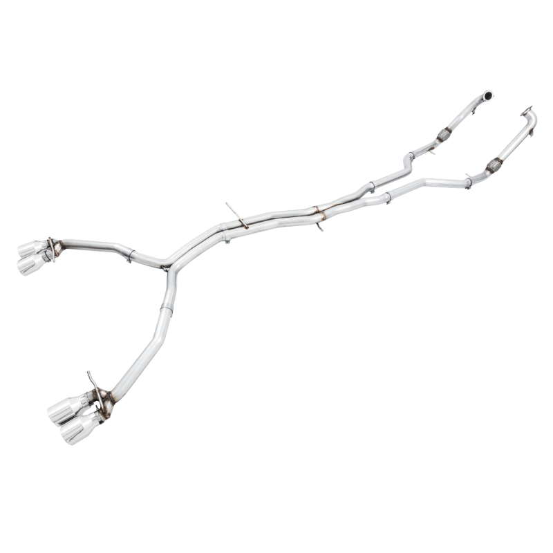 AWE Tuning Audi B9 S5 Sportback Track Edition Exhaust - Non-Resonated (Silver 90mm Tips) - STREETUNED