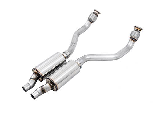 AWE Tuning Resonated Downpipes - 2010-2018 Audi B8 / C7 3.0T / S4 / S5 / A6 / A7 - STREETUNED