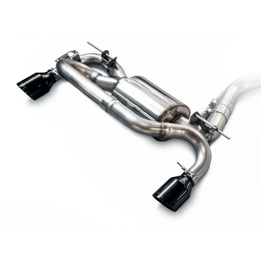 AWE Tuning Touring Edition Axle-Back Exhaust With Diamond Black Tips (90mm) - 2014-2020 BMW F22 M235i / M240i - STREETUNED