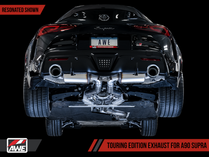 AWE Tuning Track Edition Exhaust with 5" Chrome Silver Tips - 2020-2024 Toyota GR Supra - STREETUNED