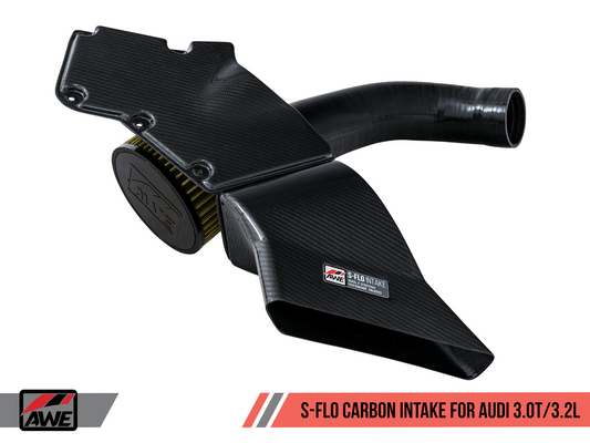 AWE Tuning  S-FLO Carbon Intake - 2008-2012 Audi B8 3.0T / 3.2L - STREETUNED