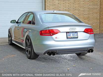 AWE Tuning Touring Edition Exhaust With Diamond Black Tips (90mm) - 2013-2015 Audi B8 / B8.5 S4 3.0T - STREETUNED
