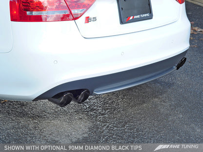 AWE Tuning Touring Edition Exhaust System With Diamond Black Tips (90mm) - 2013-2017 Audi B8.5 S5 3.0T - STREETUNED