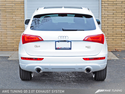 AWE Tuning Touring Edition Exhaust With Polished Silver Tips - 2011-2017 Audi 8R Q5 2.0T - STREETUNED