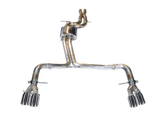 AWE Tuning Track Edition Exhaust With Chrome Silver Tips (90mm) - 2013-2017 Audi B8.5 S5 3.0T - STREETUNED