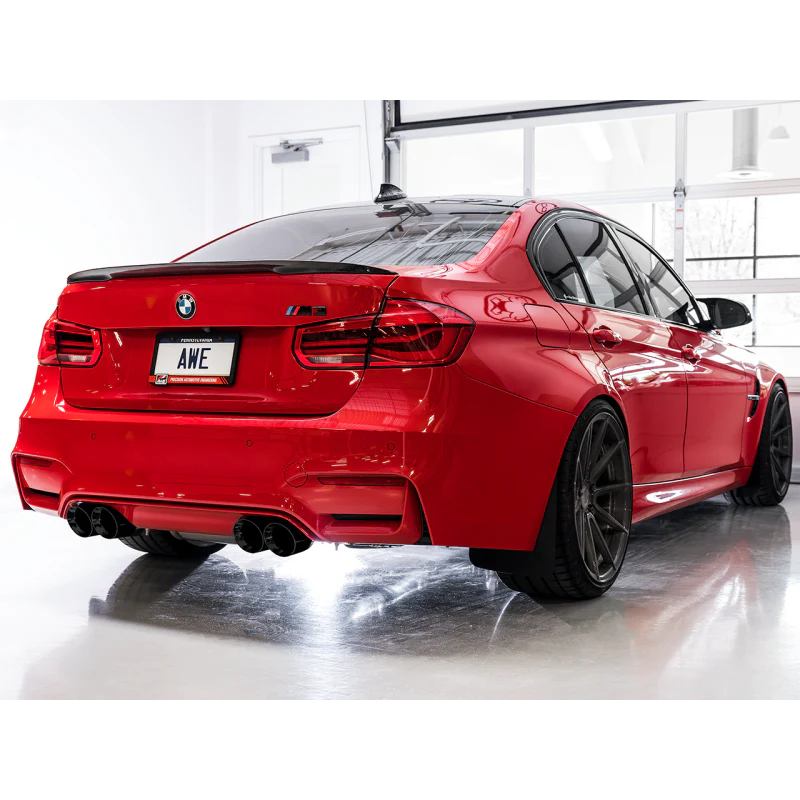 AWE Tuning SwitchPath Catback Exhaust With Diamond Black Tips - BMW 2015-2020 F8X M3/M4 - STREETUNED
