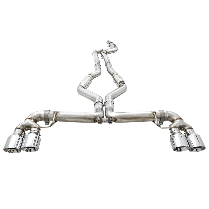 AWE Tuning Track Edition Exhaust With Quad Chrome Silver Tips - 2019-2024 BMW M340i/M440i (G20) - STREETUNED