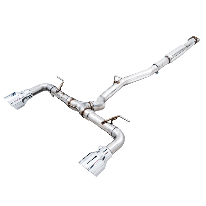 AWE Tuning Track Edition Catback Exhaust with Chrome Silver Tips - 2022-2024 Subaru BRZ/Toyota GR86/Toyota 86 - STREETUNED