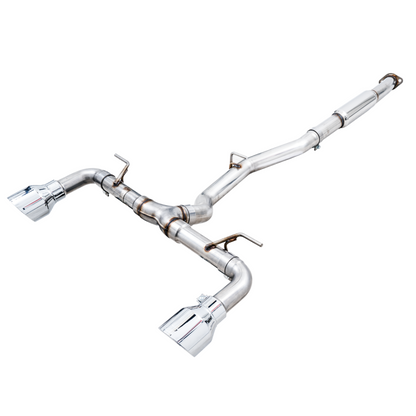AWE Tuning Track Edition Catback Exhaust with Chrome Silver Tips - 2022-2024 Subaru BRZ/Toyota GR86/Toyota 86 - STREETUNED