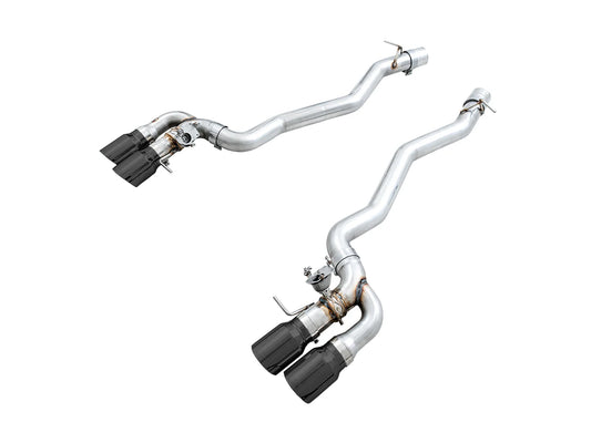 AWE Tuning Switchpath Axleback Exhaust With Diamond Black Tips - 2018-2023 F90 BMW M5 - STREETUNED