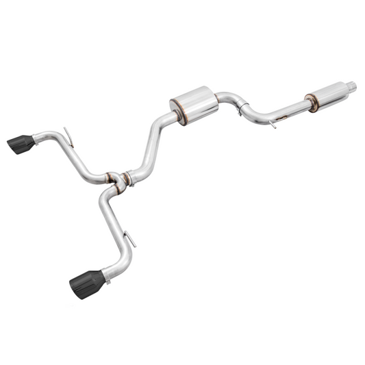 AWE Tuning Touring Edition Exhaust w/Diamond Black Tips 102mm - 2015-2019 Volkswagen MK7.5 GTI - STREETUNED