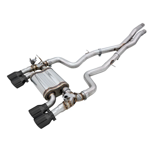AWE Tuning SwitchPath Catback Exhaust With Diamond Black Tips - BMW 2015-2020 F8X M3/M4 - STREETUNED