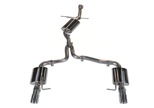AWE Tuning Touring Edition Exhaust With Dual Outlet Polished Silver Tips - 2013-2016 Audi B8.5 All Road - STREETUNED