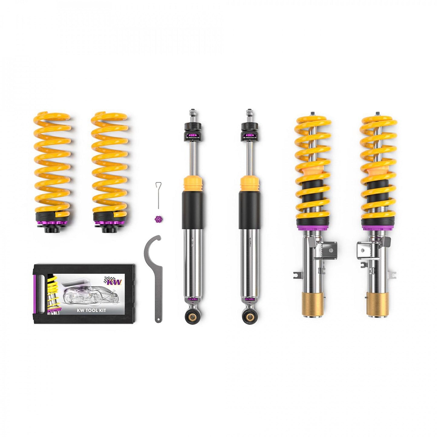 KW V3 Shock Kit - 1997-2013 Chevrolet Corvette (C5/C6) w/o EDC - STREETUNED