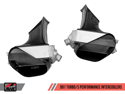 AWE Tuning Performance Intercooler Kit - 2014-2019 Porsche 991 (991.2) Turbo/Turbo S - STREETUNED